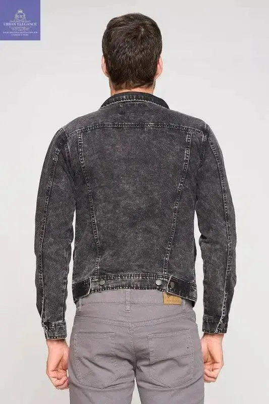 Vintage Black Men's Denim Jacket