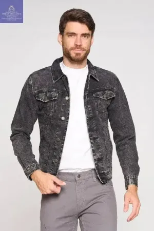 Vintage Black Men's Denim Jacket