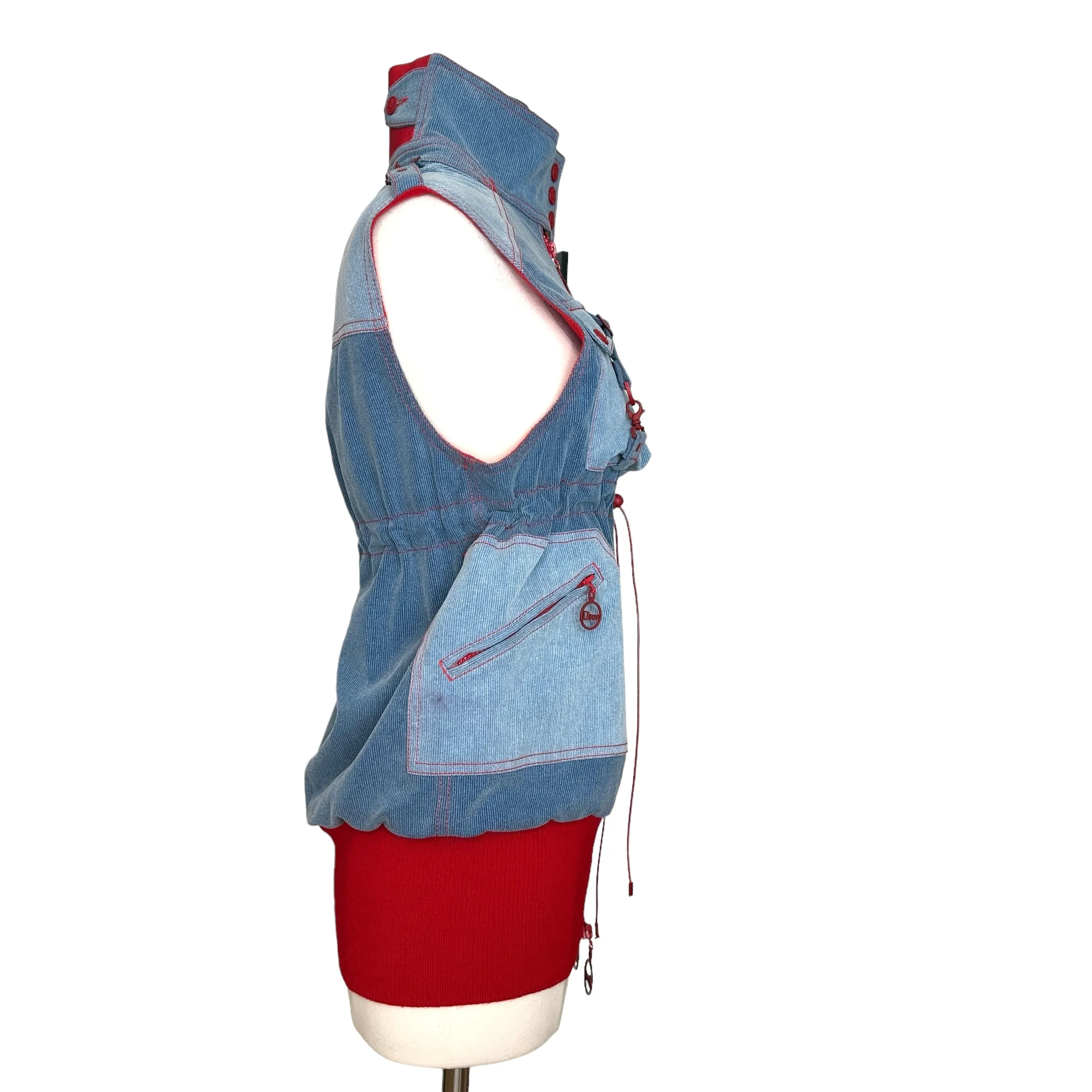 Vintage Logo Vest by Galliano - S/M