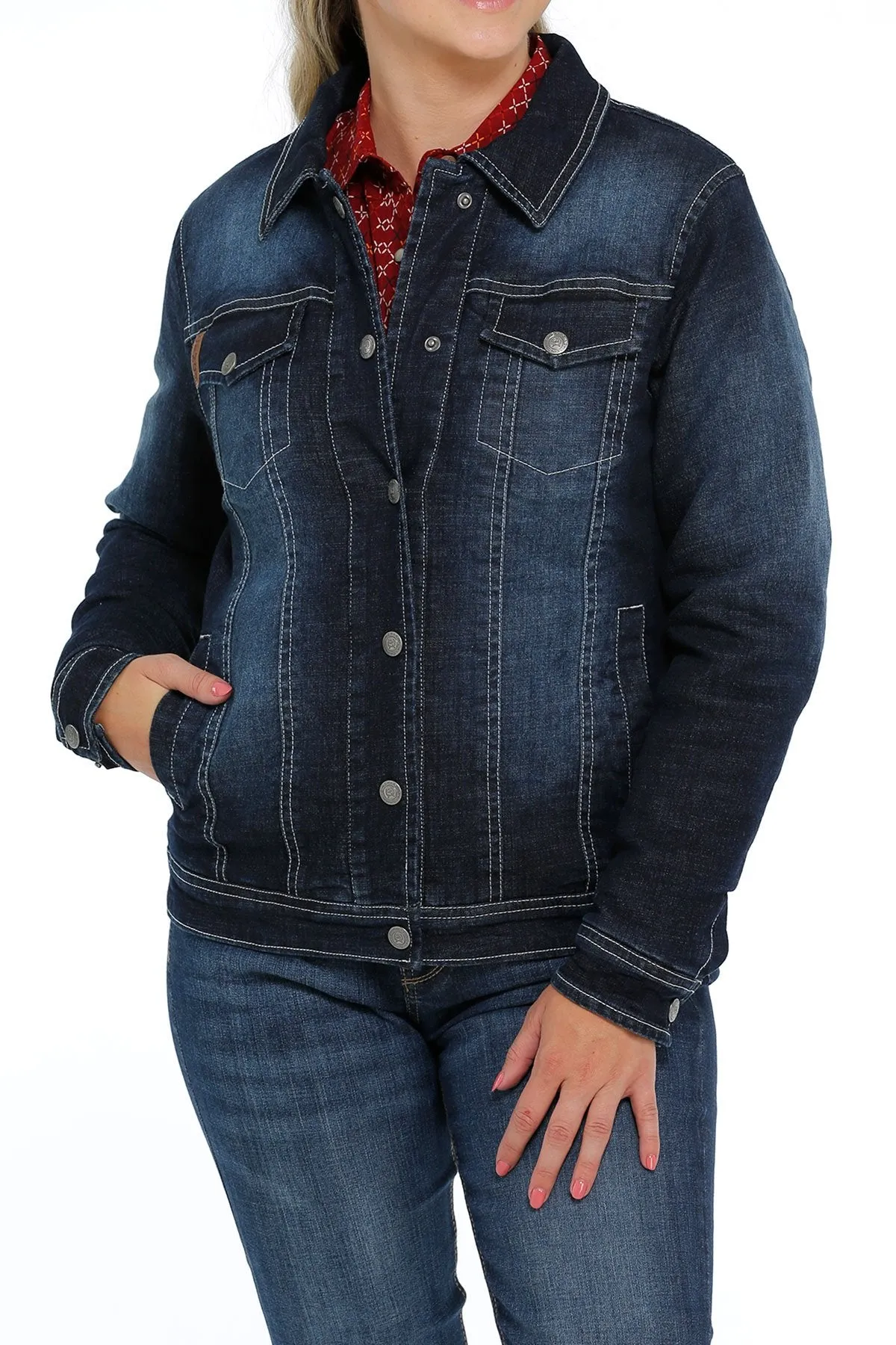 Women's Cinch MAJ9878004 Indigo Denim Trucker Jacket *Closeout*