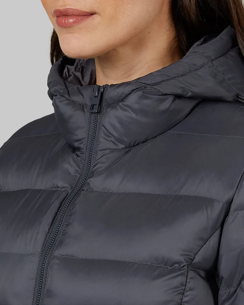 WOMEN'S LIGHTWEIGHT POLY-FILL PACKABLE HOODED JACKET