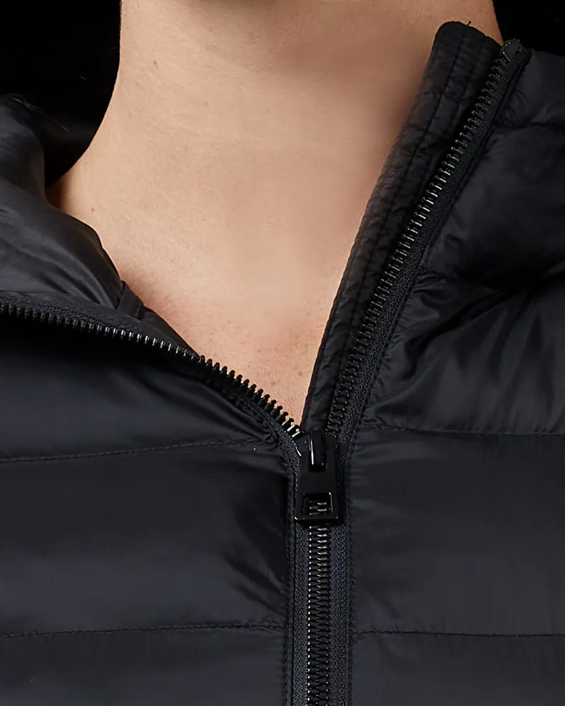 WOMEN'S LIGHTWEIGHT POLY-FILL PACKABLE HOODED JACKET