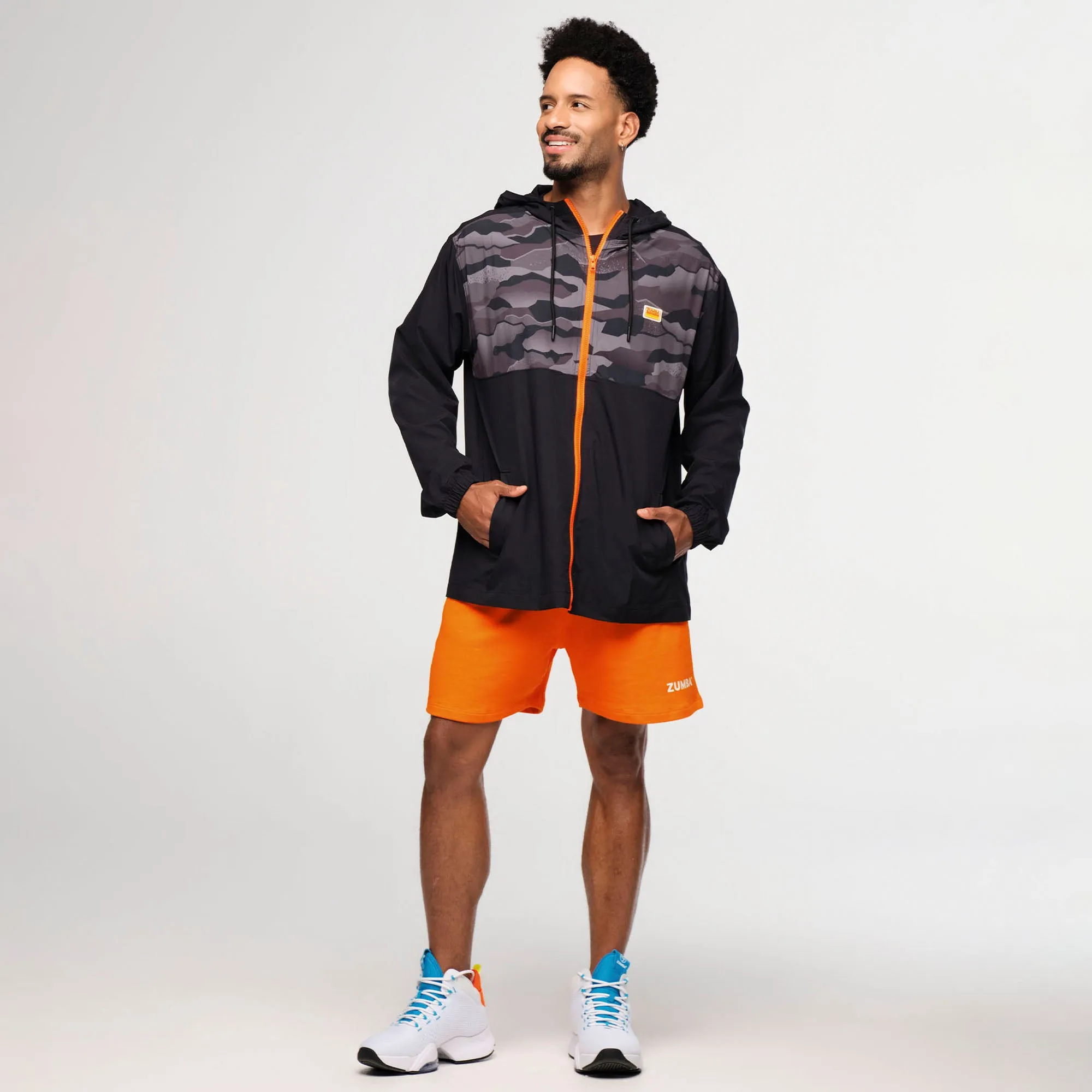 Zumba® Explore Men's Hooded Windbreaker Jacket