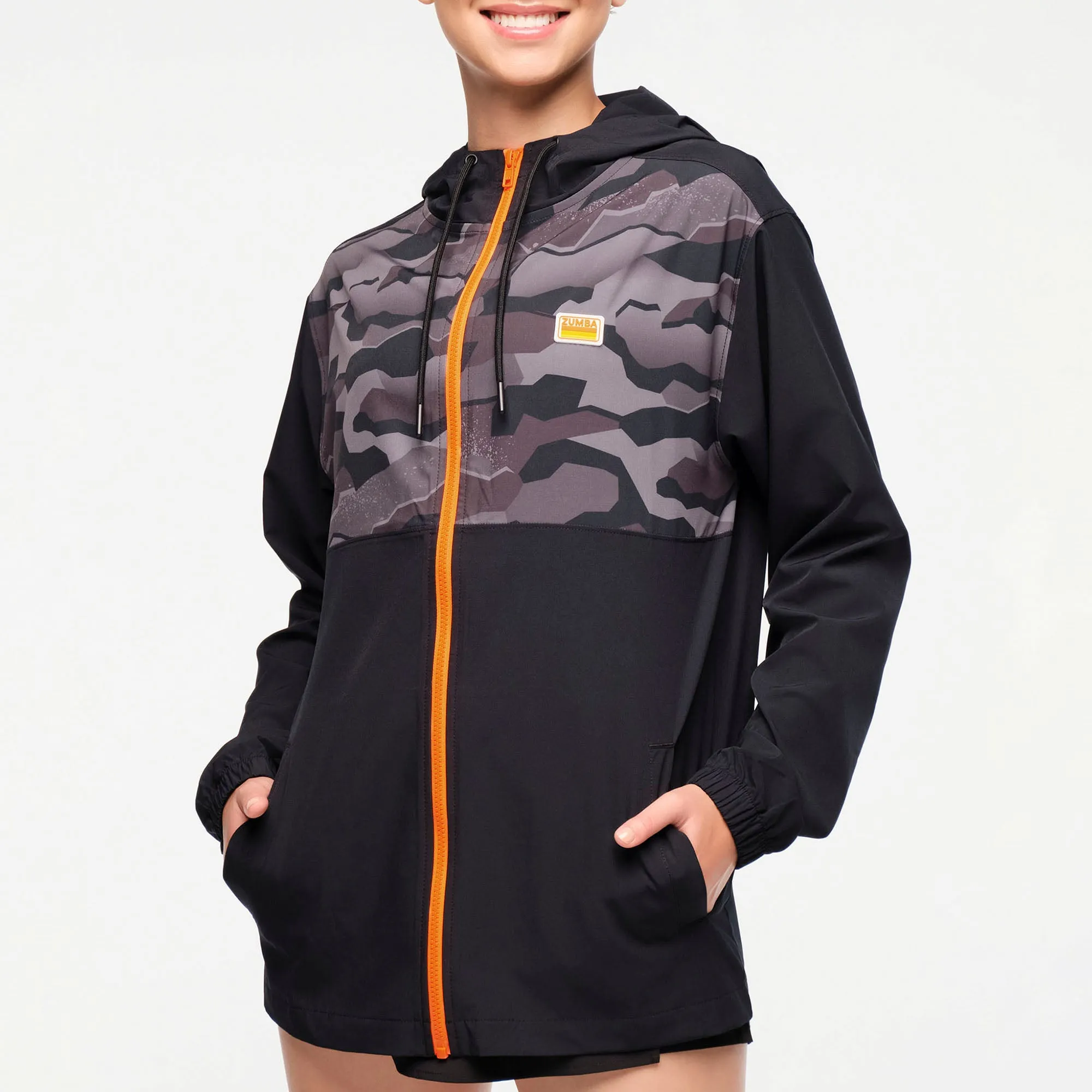 Zumba® Explore Men's Hooded Windbreaker Jacket