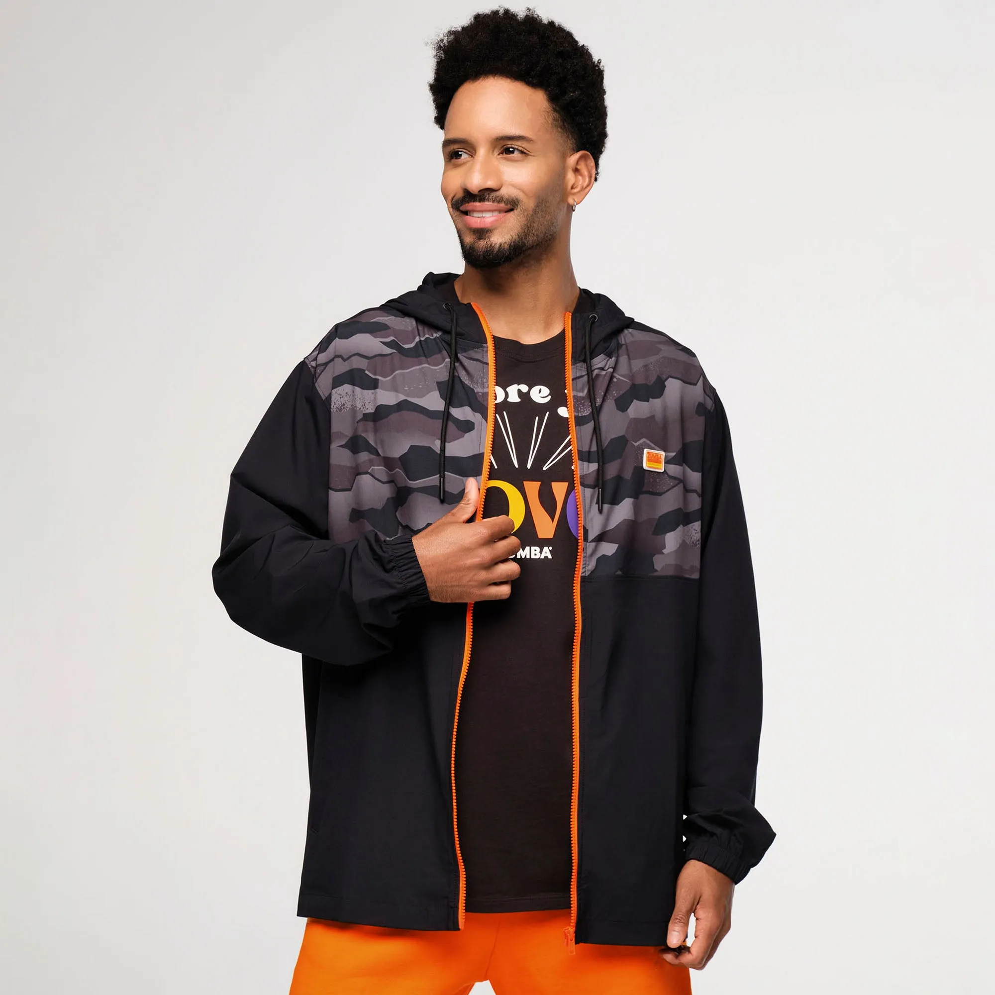 Zumba® Explore Men's Hooded Windbreaker Jacket